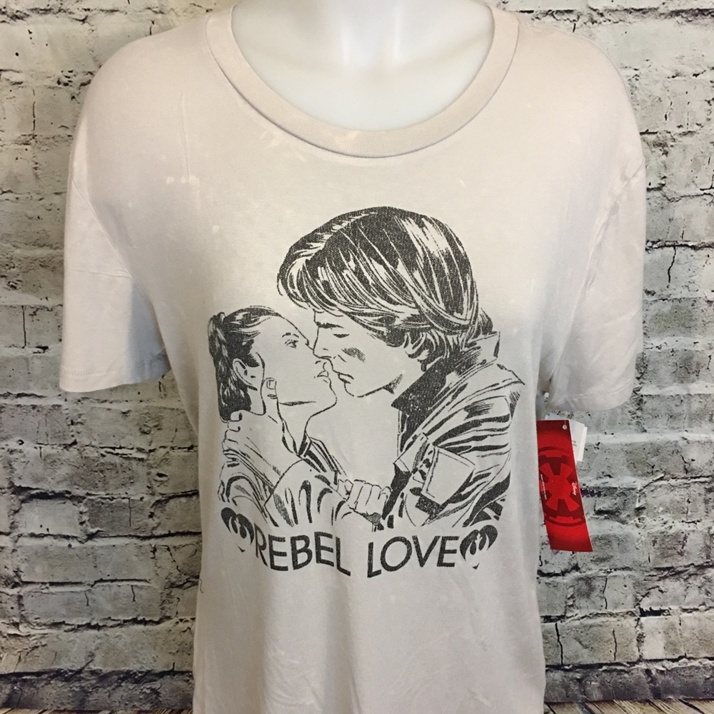 WOMENS REBEL LOVE T SHIRT STAR WARS XL